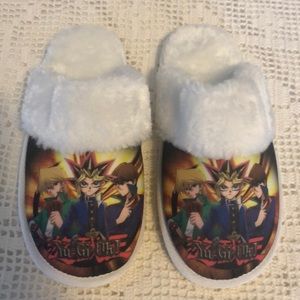 New unworn Yu-Gi-Oh! slippers Sz 1